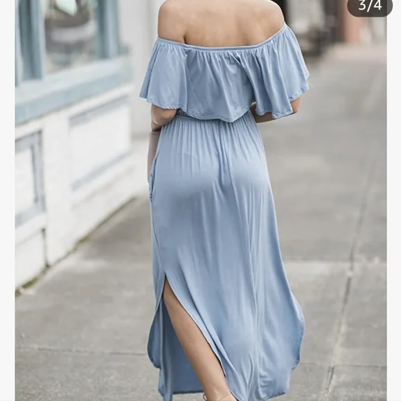 Blue Maxi Dress - Picture 2 of 5